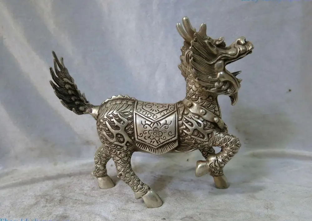 Красивая Серебряная Скульптура Kylin, китайская резная статуя собаки и льва
Красивая Серебряная Скульптура Kylin, китайская резная статуя собаки и льва