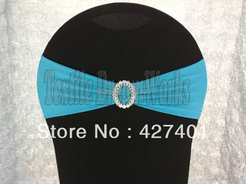 Turquoise Spandex Bands / Lycra Band With Oval Buck For Wedding & Banquet
Turquoise Spandex Bands / Lycra Band With Oval Buck For Wedding & Banquet