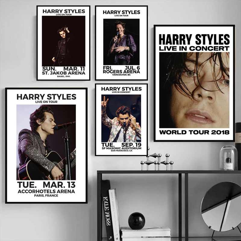 Harry Styles 2018 Tour Music Star Hot Poster And Prints Wall Art Modern Canvas Painting Wall Pictures For Living Room Home Decor
Harry Styles 2018 Tour Music Star Hot Poster And Prints Wall Art Modern Canvas Painting Wall Pictures For Living Room Home Decor