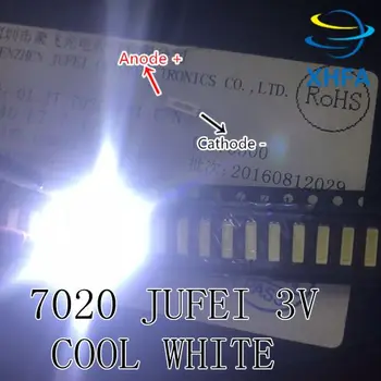 50pcs Original JUFEI LED 7020 light-emitting Light Beads High Power 0.5W 3V 54LM Cool white For LED LCD TV Backlight Applicatio
50pcs Original JUFEI LED 7020 light-emitting Light Beads High Power 0.5W 3V 54LM Cool white For LED LCD TV Backlight Applicatio