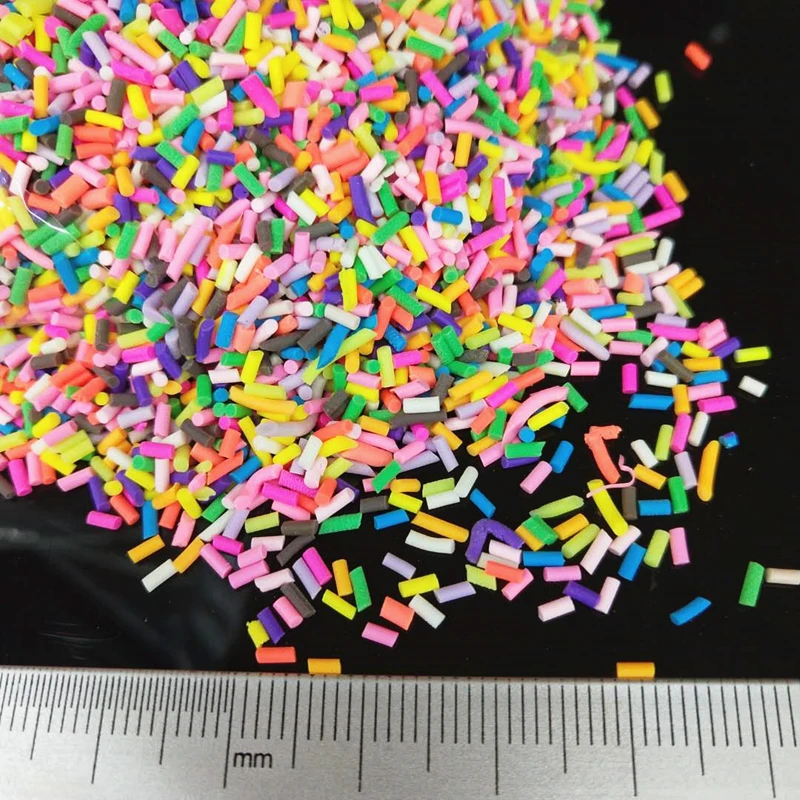 20g/lot Long Cylindrical Polymer Hot Soft Clay Sprinkle Colorful for DIY Crafts Tiny Cute plastic klei Accessory 1.5mm thickness
20g/lot Long Cylindrical Polymer Hot Soft Clay Sprinkle Colorful for DIY Crafts Tiny Cute plastic klei Accessory 1.5mm thickness