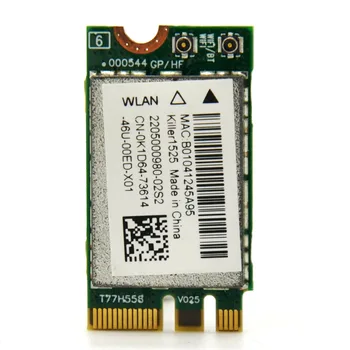 WoWoLink Killer 1525 802.11ac 867Mbps Wireless AC1525 + Bluetooth 4.0 M.2 NGFF E/A Key Mini WiFi Network Card for Dell Alienware
WoWoLink Killer 1525 802.11ac 867Mbps Wireless AC1525 + Bluetooth 4.0 M.2 NGFF E/A Key Mini WiFi Network Card for Dell Alienware