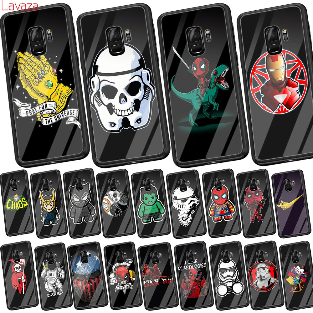 Lavaza Avengers Deadpool Star Wars Tempered Glass Soft Case for Samsung Galaxy S8 S9 S10 Plus Note 8 9 A30 A50 A70 Cover
Lavaza Avengers Deadpool Star Wars Tempered Glass Soft Case for Samsung Galaxy S8 S9 S10 Plus Note 8 9 A30 A50 A70 Cover