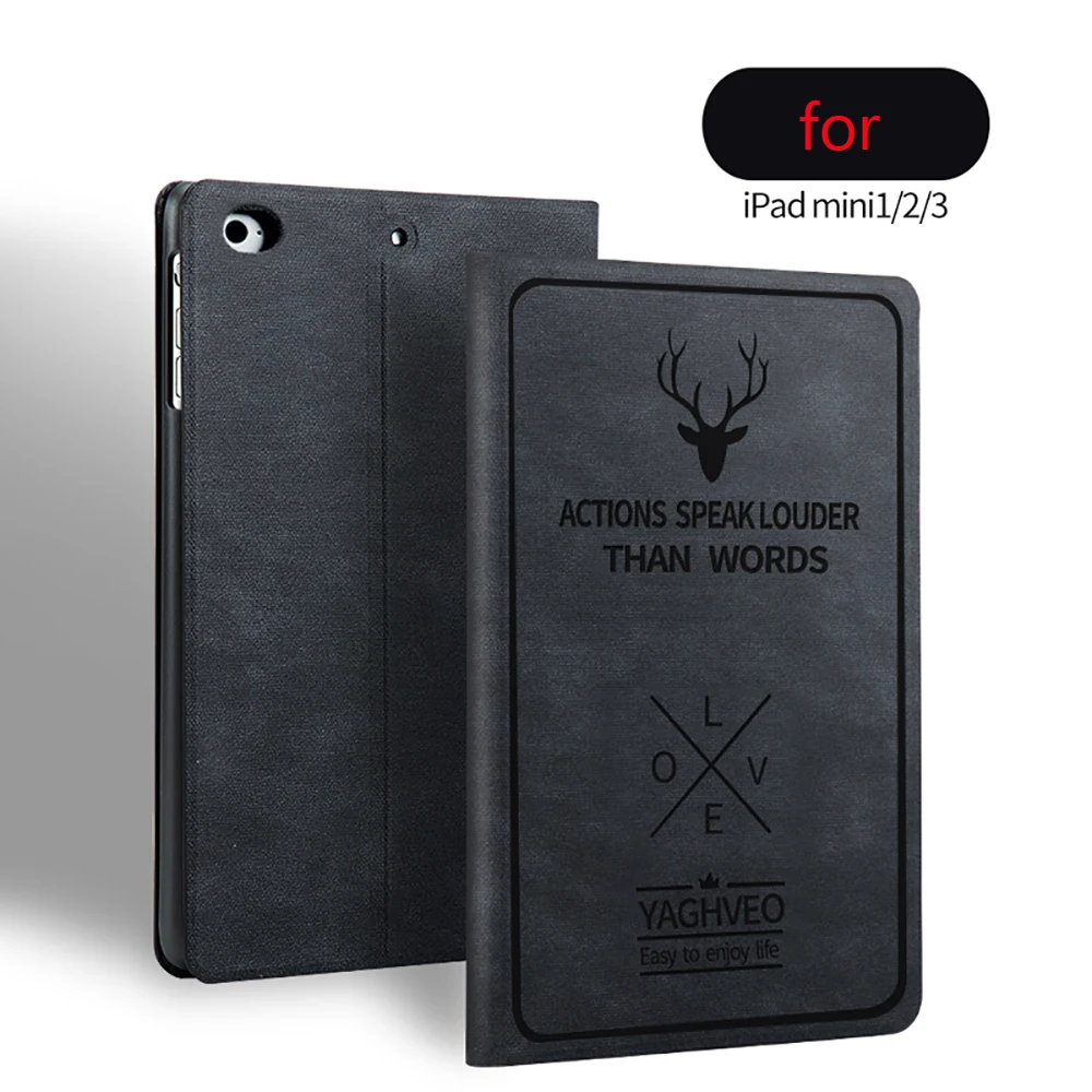 Retro Coque For iPad Mini 1 2 3 Case Smart Awake Sleep Stand PU Cartoon Deer Case For iPad mini 3 2 1 Shockproof Cover Stand
Retro Coque For iPad Mini 1 2 3 Case Smart Awake Sleep Stand PU Cartoon Deer Case For iPad mini 3 2 1 Shockproof Cover Stand