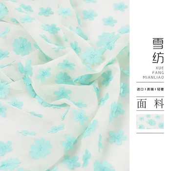 New Delicate Translucent 3D Stereo Handmade Embroidery Jacquard Chiffon Fabric Skirt Suspender Cloth for Spring and Summer
New Delicate Translucent 3D Stereo Handmade Embroidery Jacquard Chiffon Fabric Skirt Suspender Cloth for Spring and Summer