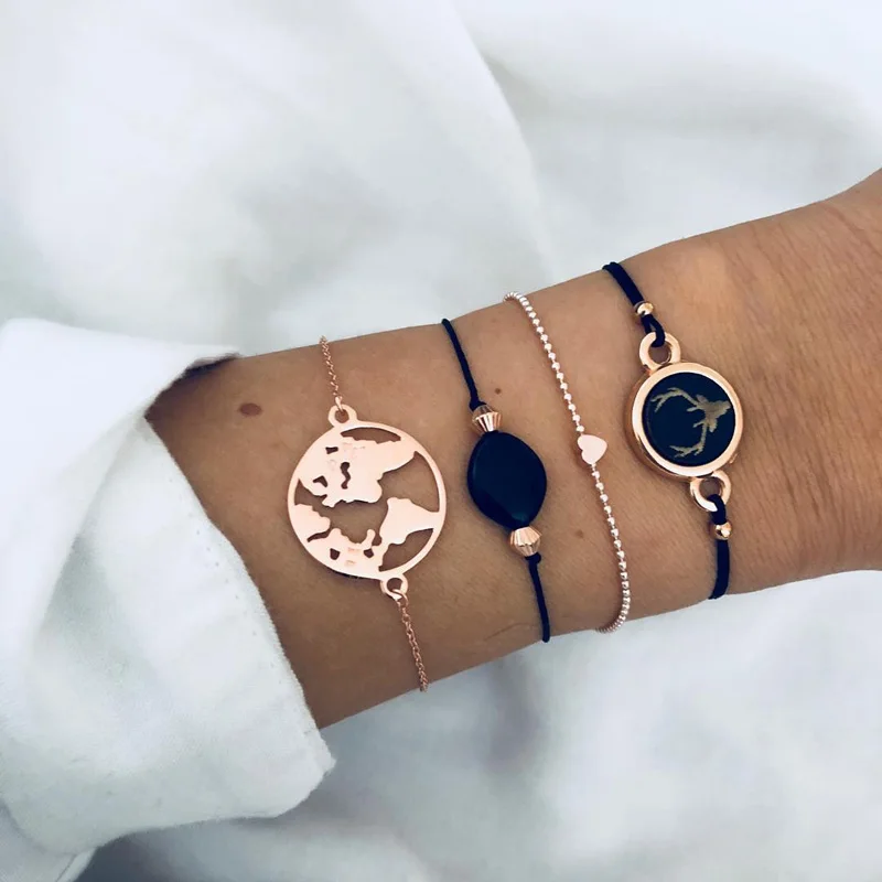 30 Style Boho Bangle Elephant Heart Shell Star Moon Bow Map Crystal Bead Bracelet Women Charm Party Wedding Jewelry Accessories
30 Style Boho Bangle Elephant Heart Shell Star Moon Bow Map Crystal Bead Bracelet Women Charm Party Wedding Jewelry Accessories