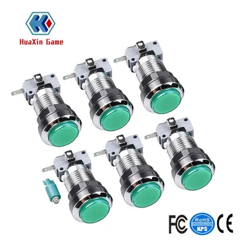 6 Pcs/lots Chrome Illuminated Arcade Button With 5V LED Lamp & Microswitch For Arcade Fighting Games Projects,Mame Game Projects
6 Pcs/lots Chrome Illuminated Arcade Button With 5V LED Lamp & Microswitch For Arcade Fighting Games Projects,Mame Game Projects