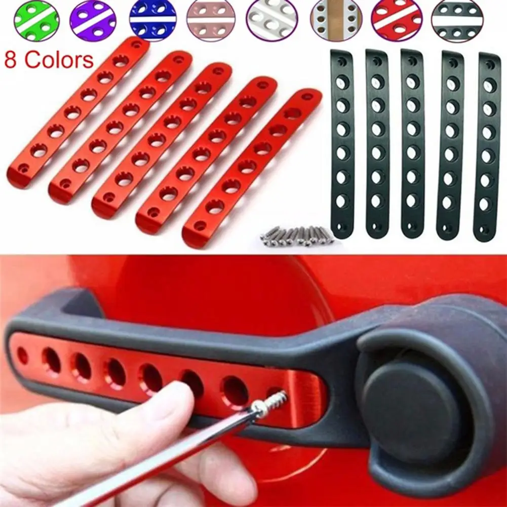 3/5Pcs Aluminum Car Door Grab Handle Trim Strip Cover Bar for Jeep Wrangler car accessories interior car interior Front/Rear
3/5Pcs Aluminum Car Door Grab Handle Trim Strip Cover Bar for Jeep Wrangler car accessories interior car interior Front/Rear