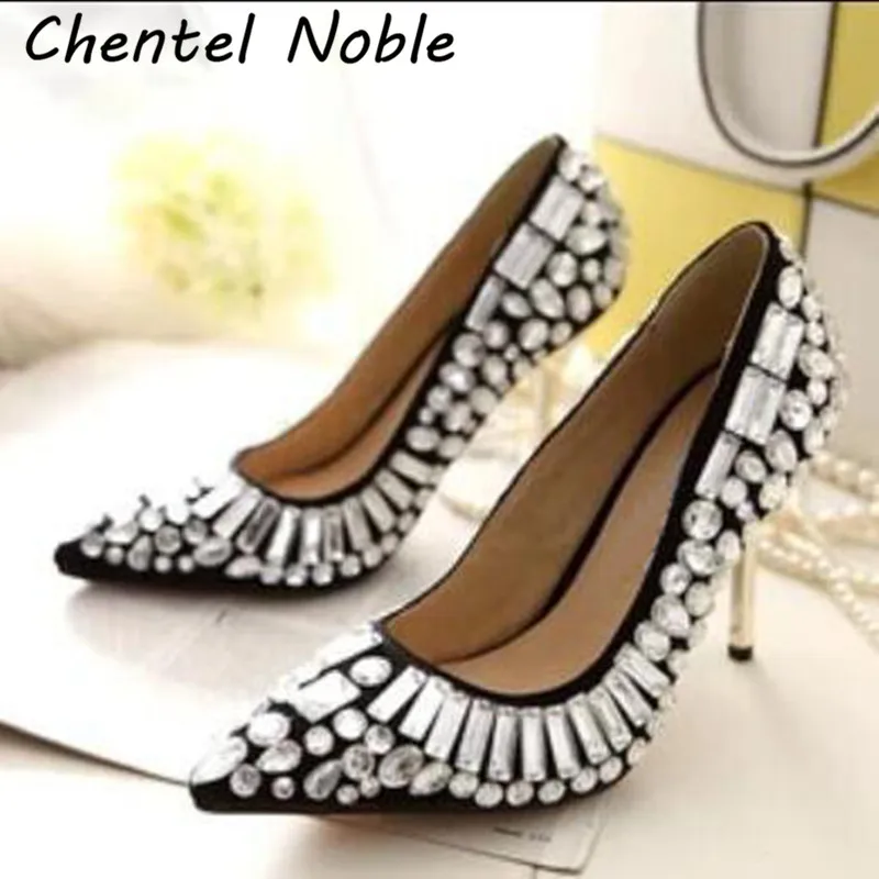 Black Color And All Shoes Crystal Women Pumps Chaussure Femme High Heel Dress Woman Stiletto Sexy Brand Design Shoes Diamond
Black Color And All Shoes Crystal Women Pumps Chaussure Femme High Heel Dress Woman Stiletto Sexy Brand Design Shoes Diamond