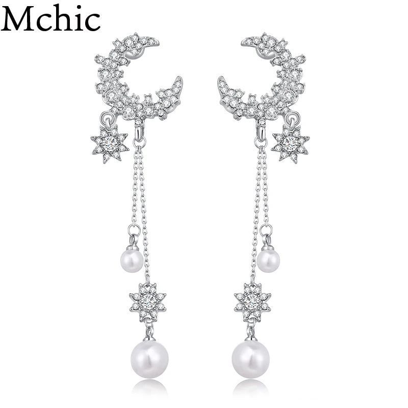 Mchic Long Luxury Shiny Moon Sun AAA Cubic Zirconia Earrings Exquisite CZ Copper Women Wedding Dangle Earrings oorbellen Gift
Mchic Long Luxury Shiny Moon Sun AAA Cubic Zirconia Earrings Exquisite CZ Copper Women Wedding Dangle Earrings oorbellen Gift