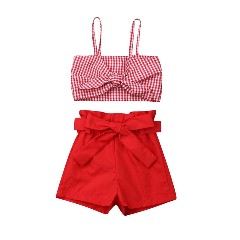 Cute Kids Girls Clothes Summer Plaid Tops Vest Pants Shorts Outfits Clothes 2Pcs Little Girl Clothes Kids Sets Children Clothing
Cute Kids Girls Clothes Summer Plaid Tops Vest Pants Shorts Outfits Clothes 2Pcs Little Girl Clothes Kids Sets Children Clothing