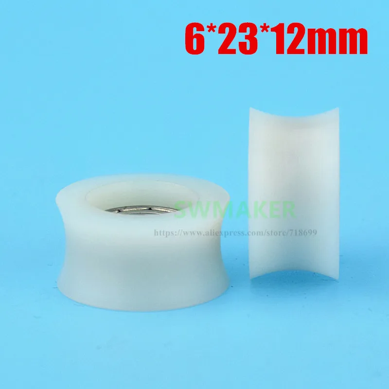 1pcs 6*23*12mm U groove wheel, pulley for door and window /3D printer, nylon bearing pulley
1pcs 6*23*12mm U groove wheel, pulley for door and window /3D printer, nylon bearing pulley