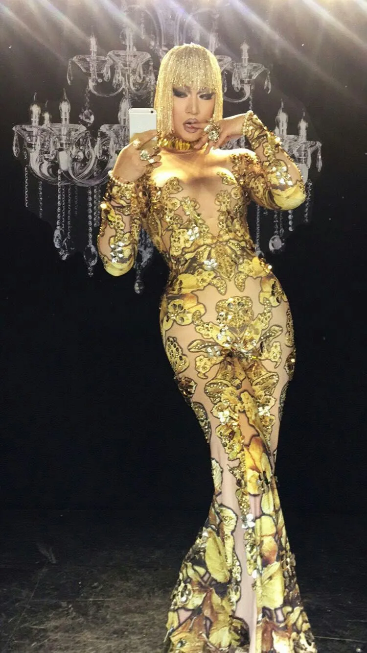 diamond jumpsuit prom