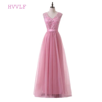 Pink Evening Dresses 2019 A-line V-neck Cap Sleeves Tulle Lace Backless Women Long Evening Gown Prom Dresses Robe De Soiree
Pink Evening Dresses 2019 A-line V-neck Cap Sleeves Tulle Lace Backless Women Long Evening Gown Prom Dresses Robe De Soiree