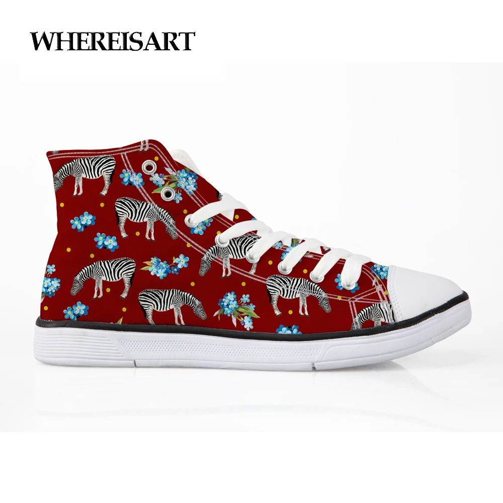 WHEREISART Mens Printed Shoes Zebra Pattern Vulcanize Shoes Animals Vintage Style High-top Canvas Shoes Teen Boys Espadrilles
WHEREISART Mens Printed Shoes Zebra Pattern Vulcanize Shoes Animals Vintage Style High-top Canvas Shoes Teen Boys Espadrilles