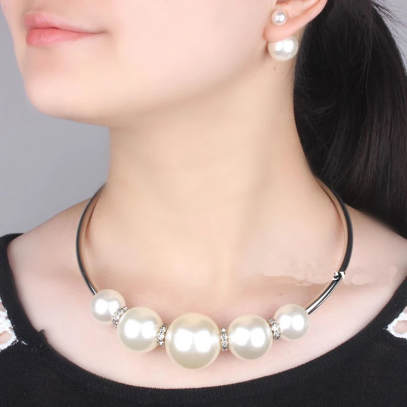 VIVILADY Fashion Imitation Pearl Jewelry Sets Women Wedding Collar Necklace Earrings African Bridal Bijoux Party Mother Gift
VIVILADY Fashion Imitation Pearl Jewelry Sets Women Wedding Collar Necklace Earrings African Bridal Bijoux Party Mother Gift