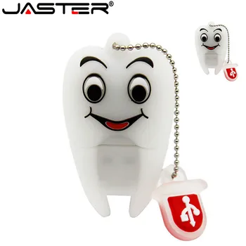 JASTER Pen Drive Gift Teeth Cute Model 8GB/16GB/32GB/64GB Usb Flash Drive, Tooth Flash Memory Stick Pendrive Dentist U Disk
