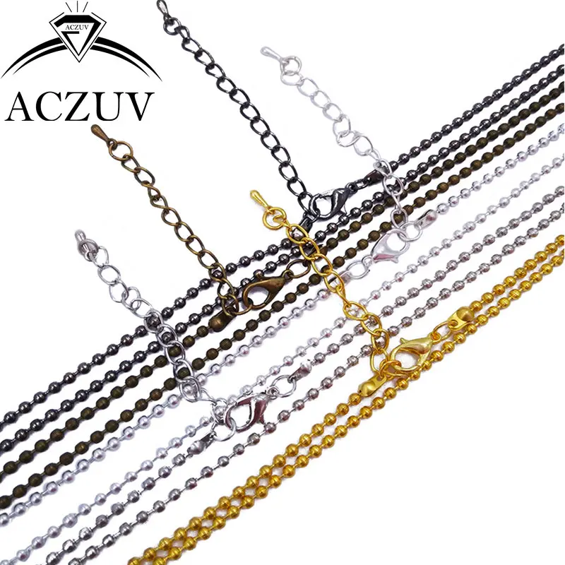 120Pcs 1.5mm Bead 20cm bracelets 40cm to 80cm Ball Chain Necklaces with Lobster Clasp and Extender for Pendant Jewelry Findings
120Pcs 1.5mm Bead 20cm bracelets 40cm to 80cm Ball Chain Necklaces with Lobster Clasp and Extender for Pendant Jewelry Findings