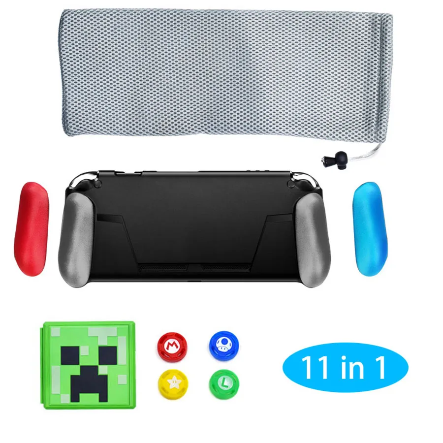 11 in 1 Kit Accessories for NintendoSwitch Portable Carry Case Soft Silicone Protective TPU Cover Trigger Grips with Game Card
11 in 1 Kit Accessories for NintendoSwitch Portable Carry Case Soft Silicone Protective TPU Cover Trigger Grips with Game Card