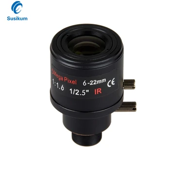 2Pieces 5Megapixel Varifocal CCTV Lens 6-22mm M12 Mount 1/2.5 inch Manual Focus and Zoom Camera Lens For Security Camera
2Pieces 5Megapixel Varifocal CCTV Lens 6-22mm M12 Mount 1/2.5 inch Manual Focus and Zoom Camera Lens For Security Camera
