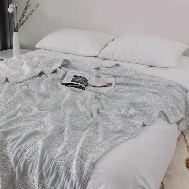 LYN & GY 100% хлопок муслиновое одеяло кровать диван путешествия дышащий шик Мандала