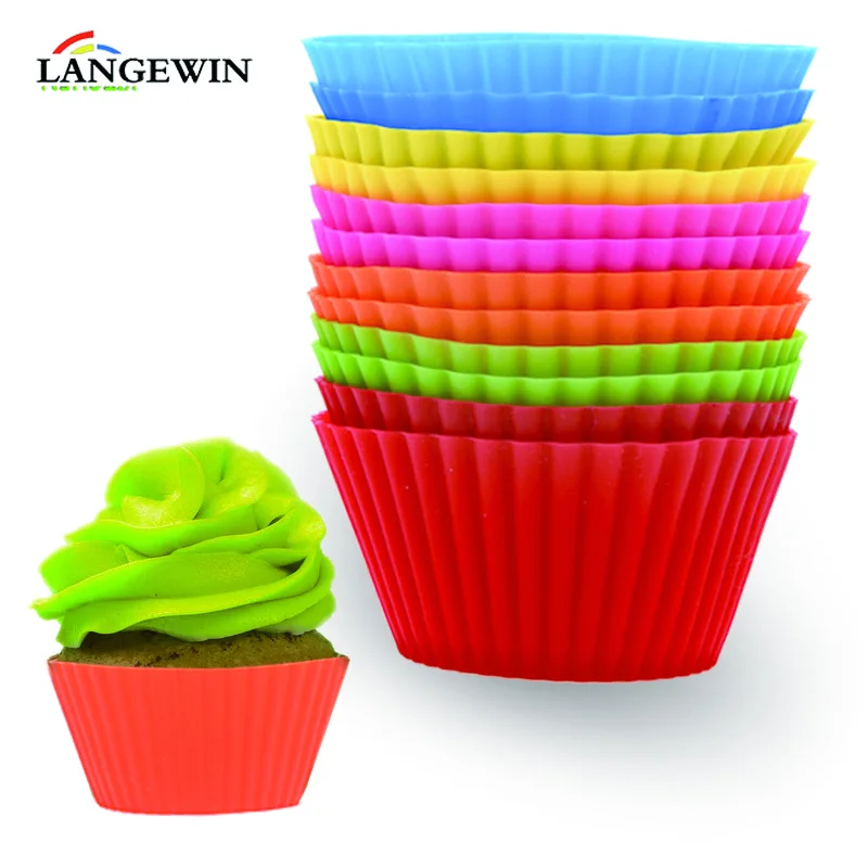 12pcs/set Reueable Silicone Cake Mold Cupcake Mold Soap Muffin Silicone Mold Confectionery Tool Bakery Tool Baking Mold Bakeware
12pcs/set Reueable Silicone Cake Mold Cupcake Mold Soap Muffin Silicone Mold Confectionery Tool Bakery Tool Baking Mold Bakeware