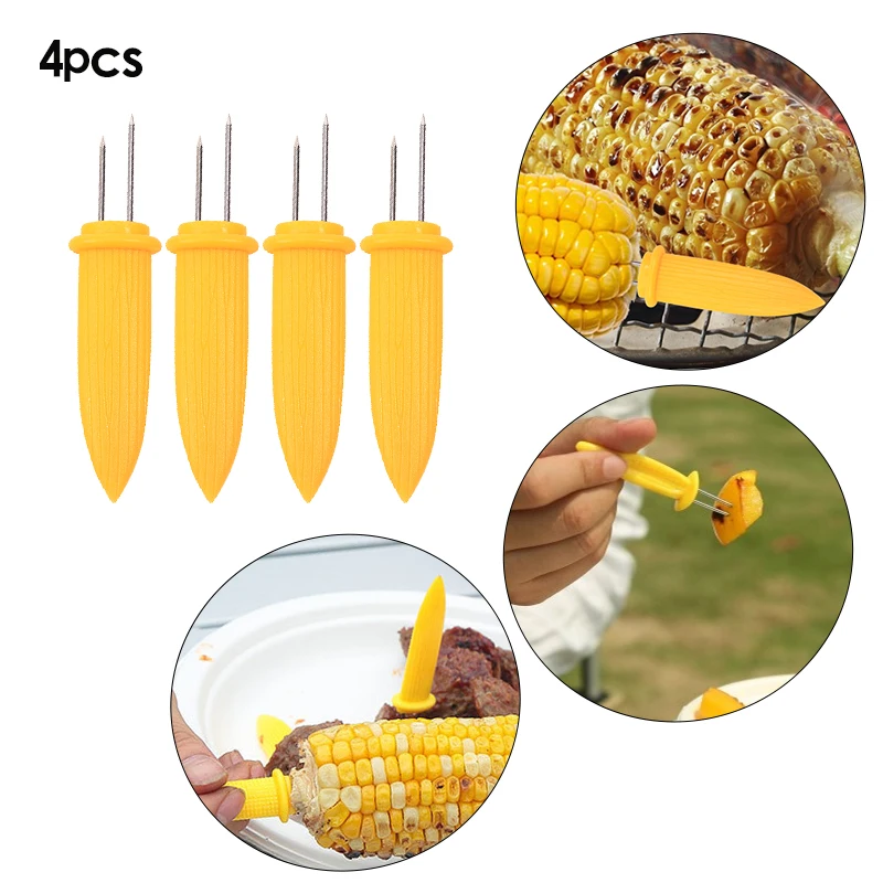 4pcs Safe Corn on the Cob Holders Skewers Needle Prongs For BBQ Barbecue Garden Hand Tools Fork
4pcs Safe Corn on the Cob Holders Skewers Needle Prongs For BBQ Barbecue Garden Hand Tools Fork
