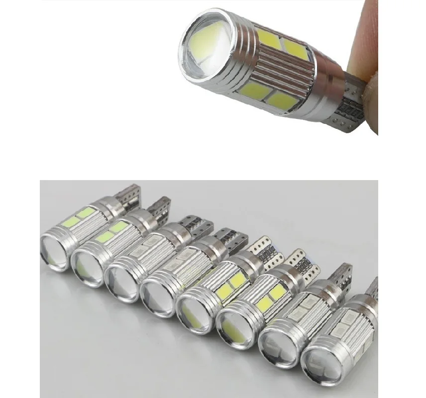 2PCS T10 LED canbus W5W 194 Interior Xenon White LED CANBUS NO OBC ERROR t10 10SMD 5630 5730 with Lens Projector Aluminum
2PCS T10 LED canbus W5W 194 Interior Xenon White LED CANBUS NO OBC ERROR t10 10SMD 5630 5730 with Lens Projector Aluminum