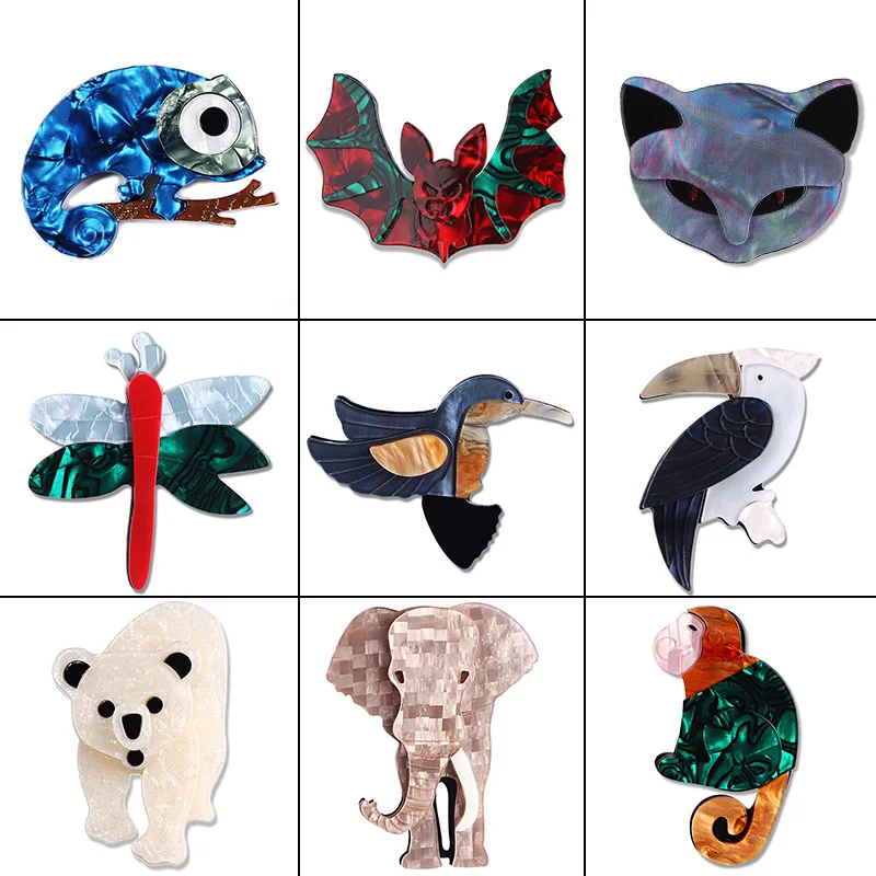 Nine styles to choose Fashion Stitching Acetate Resin bird Brooch Pins for Women Scarf Pins Acrylic Animal Brooches
Nine styles to choose Fashion Stitching Acetate Resin bird Brooch Pins for Women Scarf Pins Acrylic Animal Brooches