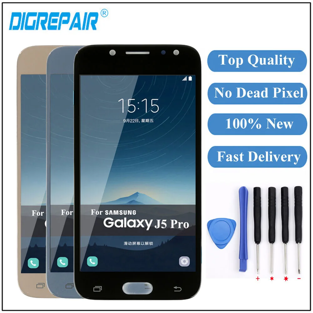 J530F LCD For SAMSUNG GALAXY J5 Pro 2017 LCD J530F LCD touch Screen Digitizer j530 Screen For SAMSUNG j5 2017 Display
J530F LCD For SAMSUNG GALAXY J5 Pro 2017 LCD J530F LCD touch Screen Digitizer j530 Screen For SAMSUNG j5 2017 Display