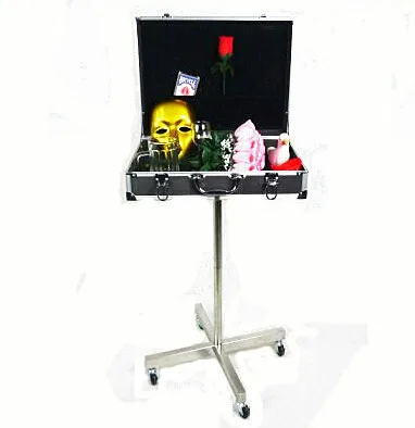 Fine Black Aluminum Box Magic Table (Roller type Stainless Steel stents) Magic Tricks Magician Stage Accessories Gimmick Props
Fine Black Aluminum Box Magic Table (Roller type Stainless Steel stents) Magic Tricks Magician Stage Accessories Gimmick Props