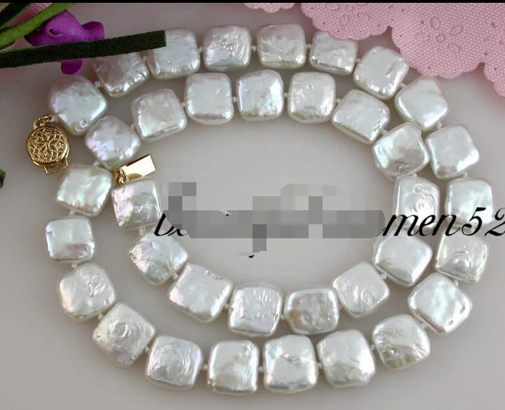 Free Shipping ***Hot sale >>Real 17" 12mm white square freshwater pearl necklace
Free Shipping ***Hot sale >>Real 17" 12mm white square freshwater pearl necklace