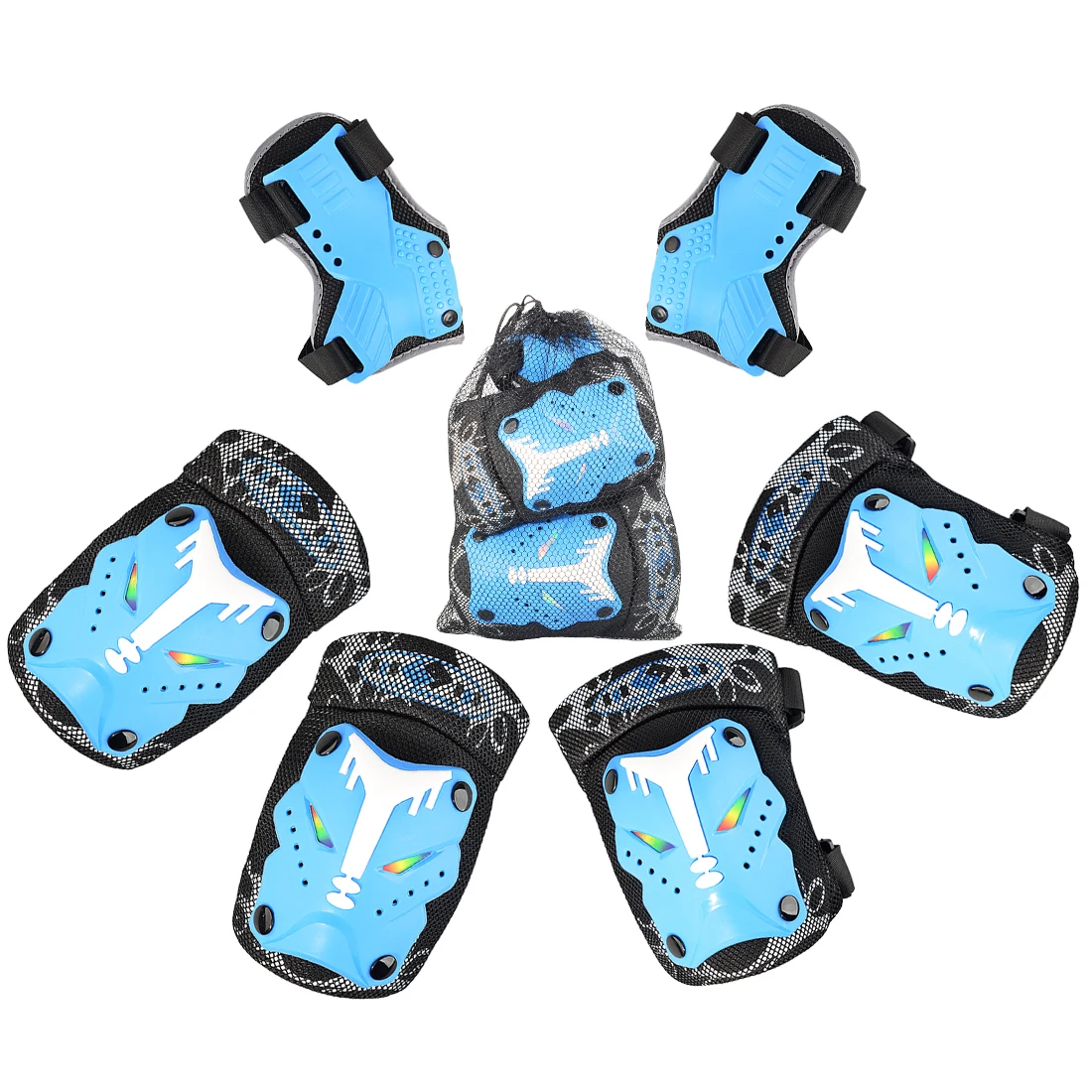 6Pcs/Set Child Sport Protective Knee Elbow Wrist Body Gear Set For Skating Bicycling Protection - Rosy L
6Pcs/Set Child Sport Protective Knee Elbow Wrist Body Gear Set For Skating Bicycling Protection - Rosy L