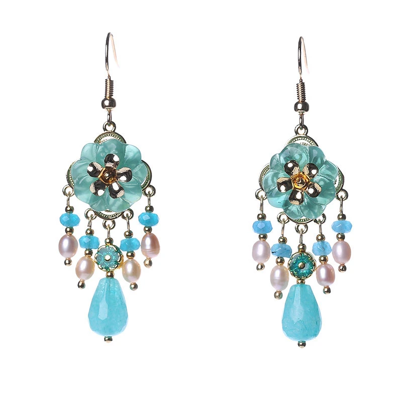 2019 new national wind earrings female long tassel temperament pearl earrings bohemian personality earrings
2019 new national wind earrings female long tassel temperament pearl earrings bohemian personality earrings
