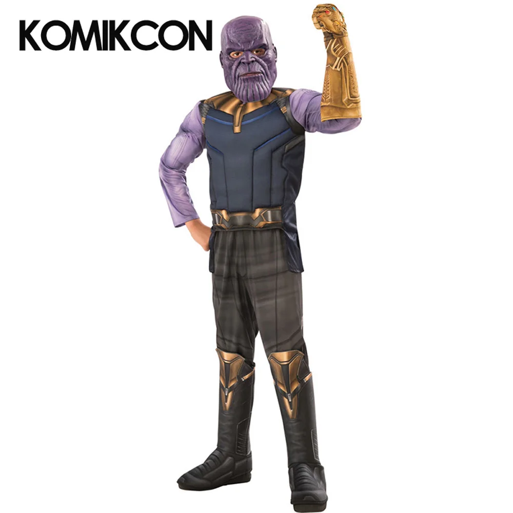 Thanos Cosplay Costumes For Kids Children Endgame Superhero Boys Jumpsuit Gloves Mask Full Set Halloween Party Bodysuits
Thanos Cosplay Costumes For Kids Children Endgame Superhero Boys Jumpsuit Gloves Mask Full Set Halloween Party Bodysuits