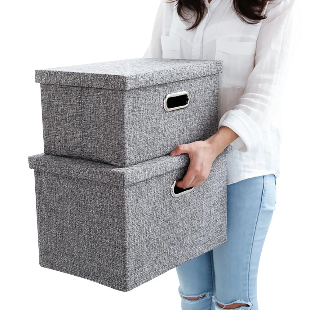 Clothing Organizer Linen Square Foldable Storage Box Storage Containers Set For Toys Cosmetic Home Cabinet Storage Supplies
Clothing Organizer Linen Square Foldable Storage Box Storage Containers Set For Toys Cosmetic Home Cabinet Storage Supplies
