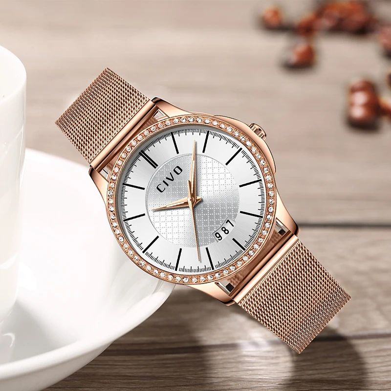 CIVO Casual Sport Ladies Watch Mesh Quartz Women Watches For Women Waterproof Fashion Luxuty Watch Relogio Feminino Reloj Mujer
CIVO Casual Sport Ladies Watch Mesh Quartz Women Watches For Women Waterproof Fashion Luxuty Watch Relogio Feminino Reloj Mujer