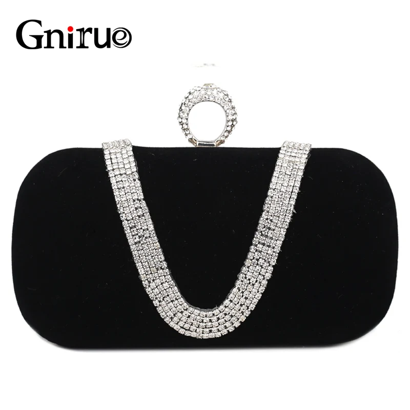 New Diamond Evening Bags Vintage Velvet Women Chain Shoulder Bag Elegant Ring Day Clutch Bags Wedding Party Handbags Purses
New Diamond Evening Bags Vintage Velvet Women Chain Shoulder Bag Elegant Ring Day Clutch Bags Wedding Party Handbags Purses