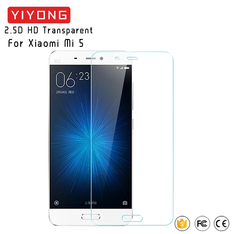 

YIYONG 2.5D Screen Glass For Xiaomi Mi 5 Mi5 Tempered Glass Xiomi Mi A1 5X Mi5X Screen Protector For Xiaomi Mi 5S 5C Mi5 S Glass