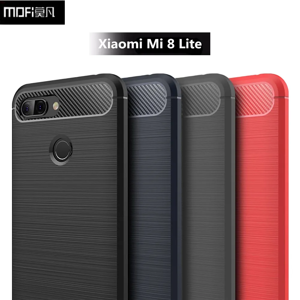 Чехол для Xiaomi Mi 8 Lite 6 26 "MOFI роскошная броня Мягкая силиконовая задняя крышка