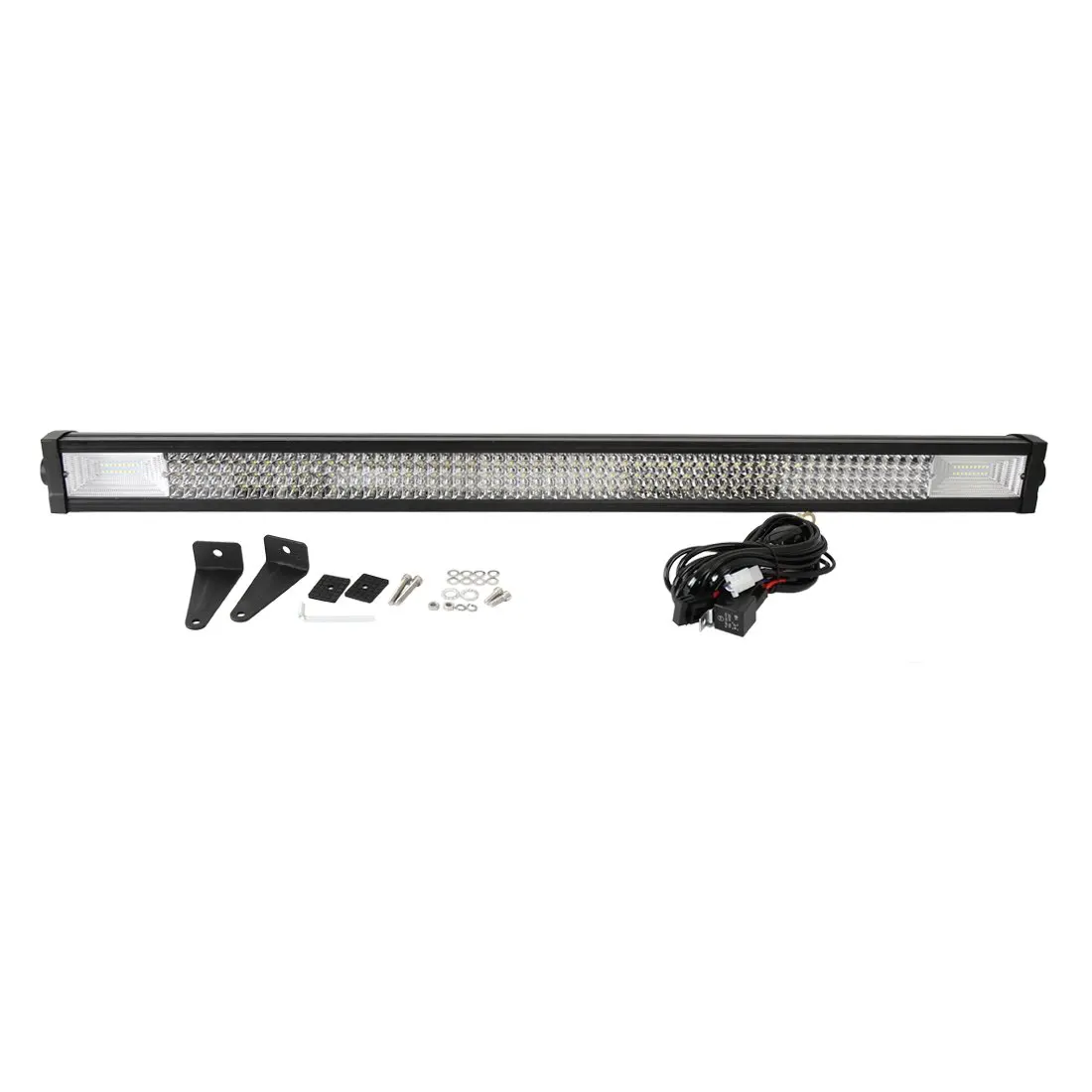 50W 42" LED Light Bar,Tri Rows 296SMD LED Spot Flood Combo Fog Working Lamp Off Road Boat Truck SUV ATV 4WD w Wiring Harness
50W 42" LED Light Bar,Tri Rows 296SMD LED Spot Flood Combo Fog Working Lamp Off Road Boat Truck SUV ATV 4WD w Wiring Harness