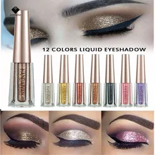 GIVENONE 12 Couleur Diamant Perle Liquide Fard À Paupières Briller Fard À Paupières Fille Vente Chaude(China)