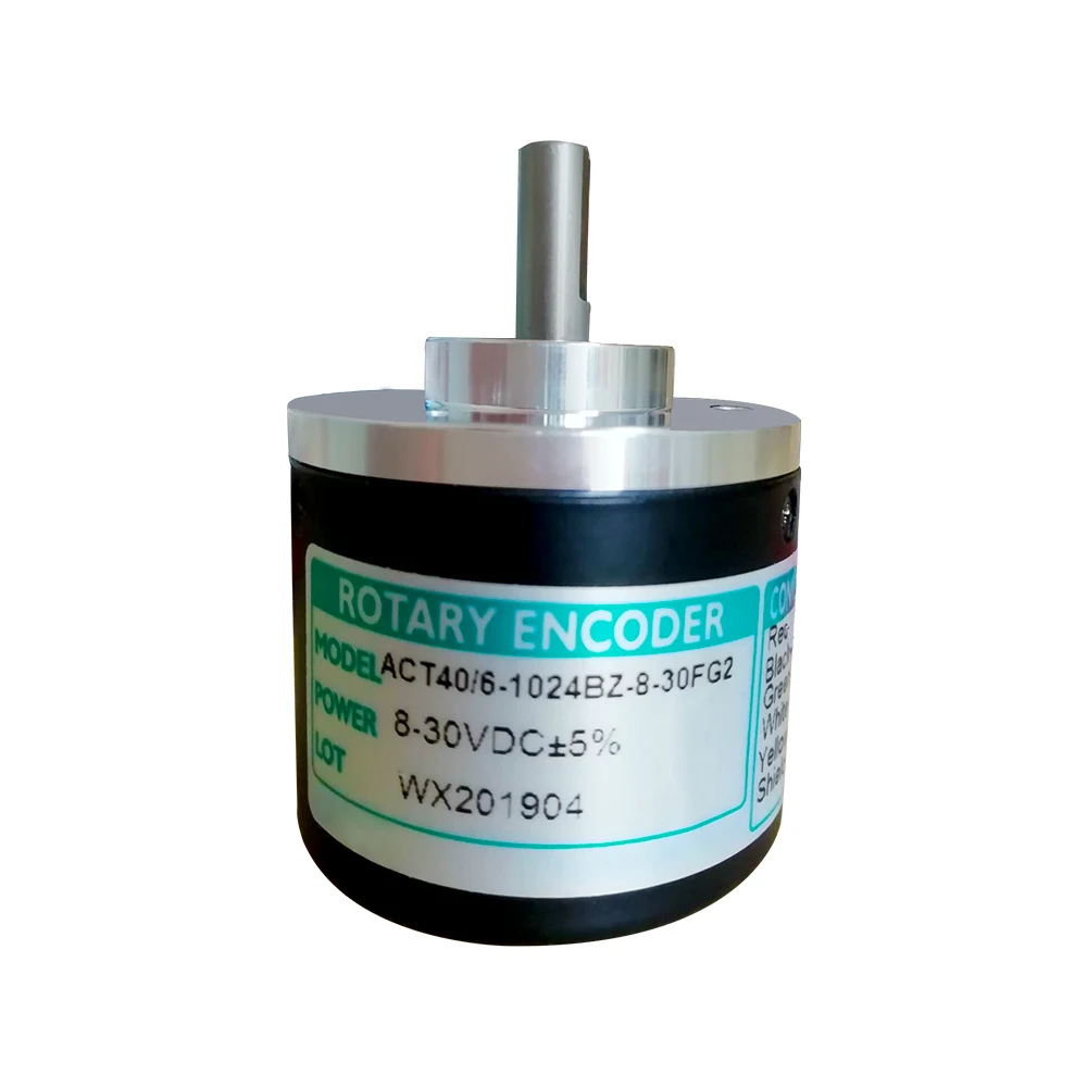 MSTBODEN ACT40-6 Incremental Pulse NPN Collector Open Circuit Output Photoelectric Rotary Angle Displacement Sensor Encoder 
MSTBODEN ACT40-6 Incremental Pulse NPN Collector Open Circuit Output Photoelectric Rotary Angle Displacement Sensor Encoder