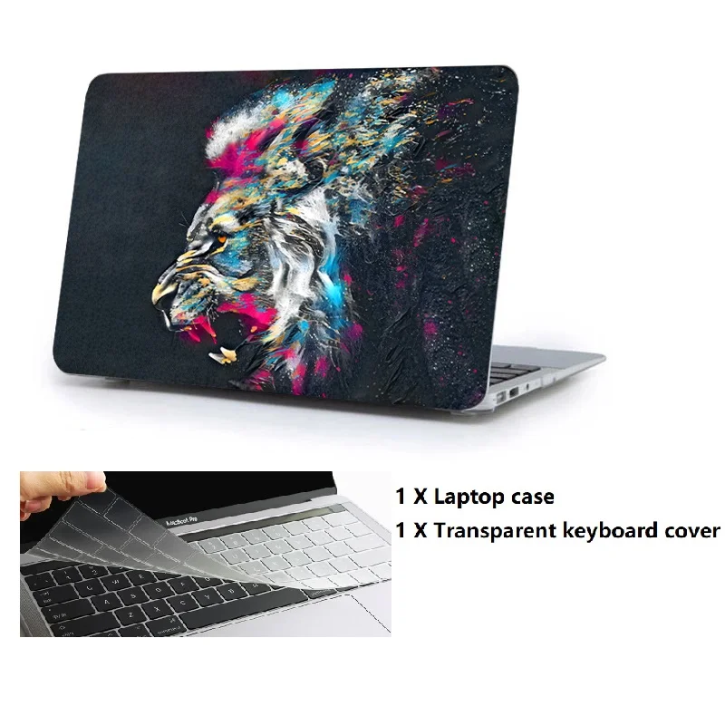 Новинка 2019 масляная серия жесткий чехол с рисунком + для клавиатуры Apple Macbook Pro 13 15
