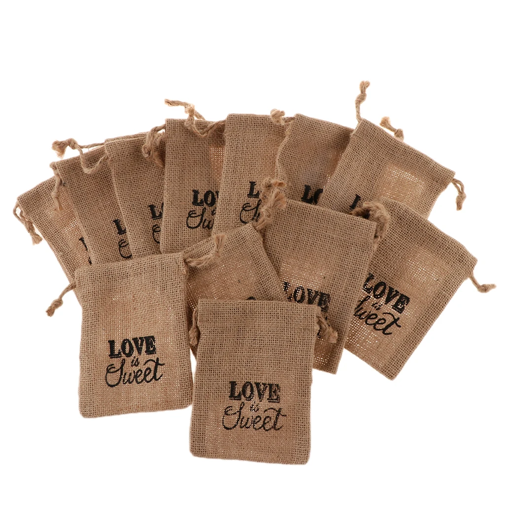 12Packs Country Rustic Brown Burlap Bags Love is Sweet Drawstring Jewelry Jute Pouches Sack Gift Bag Wedding Favour
12Packs Country Rustic Brown Burlap Bags Love is Sweet Drawstring Jewelry Jute Pouches Sack Gift Bag Wedding Favour