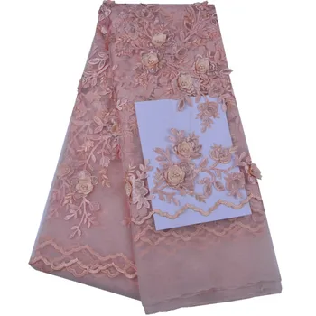 High Quality African Tulle Lace Fabric 2018 African Lace Material Embroidery 3d Flower Fabric With Beaded Wedding 1285
High Quality African Tulle Lace Fabric 2018 African Lace Material Embroidery 3d Flower Fabric With Beaded Wedding 1285