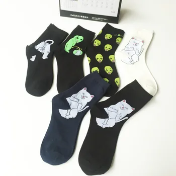 1PAIR Harajuku 2018 New Arrival Casual Cartoon Hip Hop Cat Cotton Men Socks Creative Alien Funny Socks Skateboard Socks For Men
1PAIR Harajuku 2018 New Arrival Casual Cartoon Hip Hop Cat Cotton Men Socks Creative Alien Funny Socks Skateboard Socks For Men