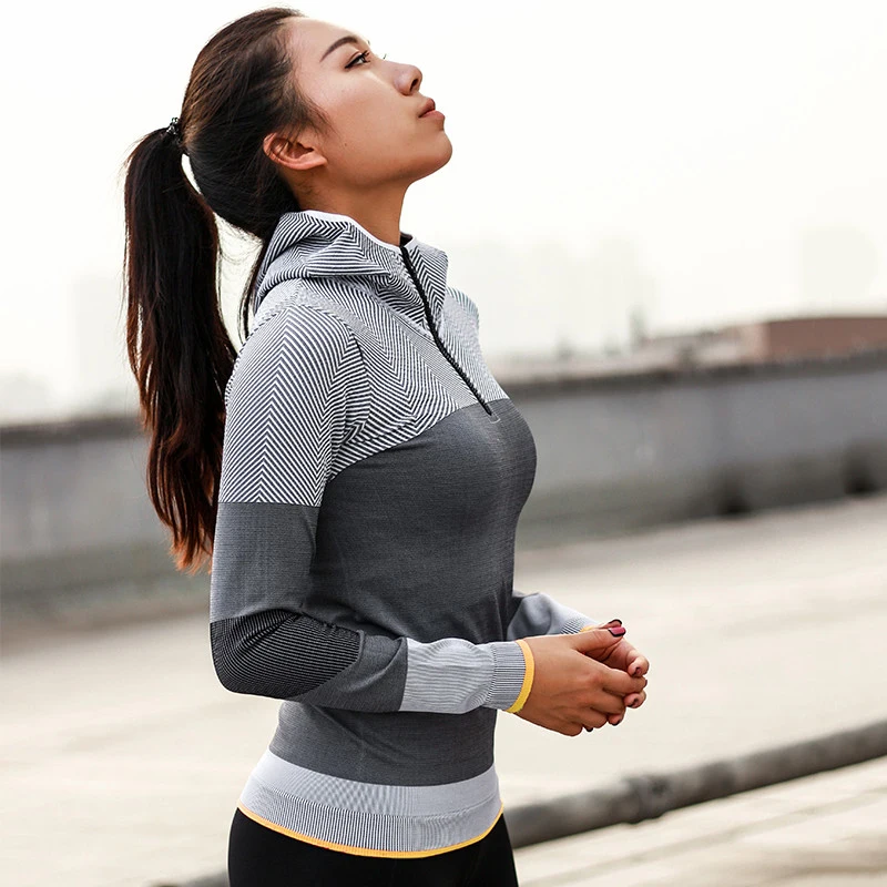 2018 New Sping Women Pullovers Hooded Long Sleeve Casual Sporting Sweatshirt Fitness Women Gray Patchwork Clothes
2018 New Sping Women Pullovers Hooded Long Sleeve Casual Sporting Sweatshirt Fitness Women Gray Patchwork Clothes