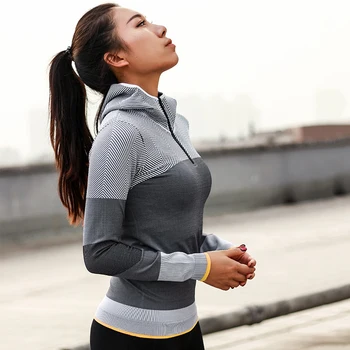 2018 New Sping Women Pullovers Hooded Long Sleeve Casual Sporting Sweatshirt Fitness Women Gray Patchwork Clothes
2018 New Sping Women Pullovers Hooded Long Sleeve Casual Sporting Sweatshirt Fitness Women Gray Patchwork Clothes