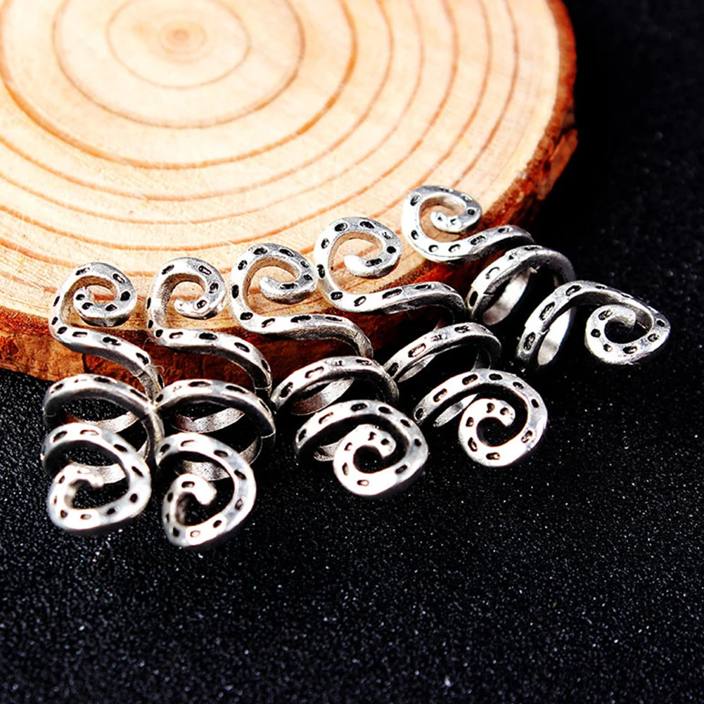 5Pcs Vintage Clips Charms Accessories Silver Beads Spiral Tube Alloy Hair Ring Dreadlock Braid Wig
5Pcs Vintage Clips Charms Accessories Silver Beads Spiral Tube Alloy Hair Ring Dreadlock Braid Wig